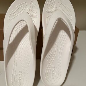 CROCS White Kadee II Sandals with Textured Footbed